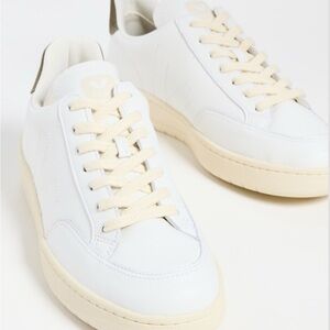 Veja Extra-White and Khaki Sneakers - *NEW* in box
